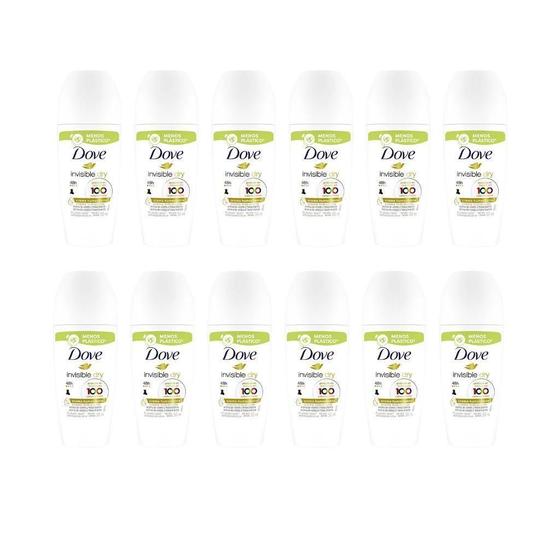 Imagem de Desodorante Roll-On Dove 50Ml Fem Invisible - Kit C/12Un