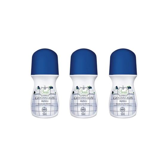 Imagem de Desodorante Roll-On Giovanna Baby Blueberry 50Ml - Kit C/3Un