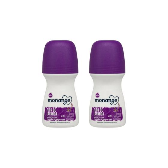 Imagem de Desodorante Roll-on Monange 50ml Flor Lavanda-Kit C/2un