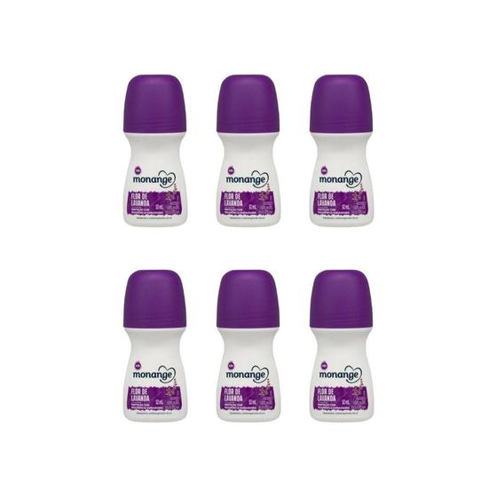 Imagem de Desodorante Roll-On Monange 50Ml Flor Lavanda-Kit C/6Un