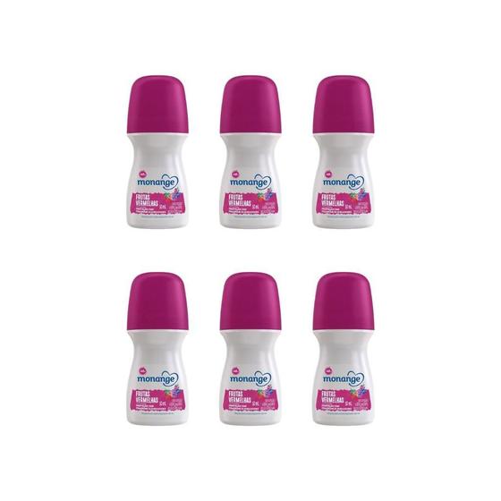 Imagem de Desodorante Roll-On Monange 50Ml Frutas Vermelhas-Kit C/6Un