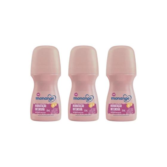 Imagem de Desodorante Roll-On Monange 50Ml Hidrat Intensiva-Kit C/3Un