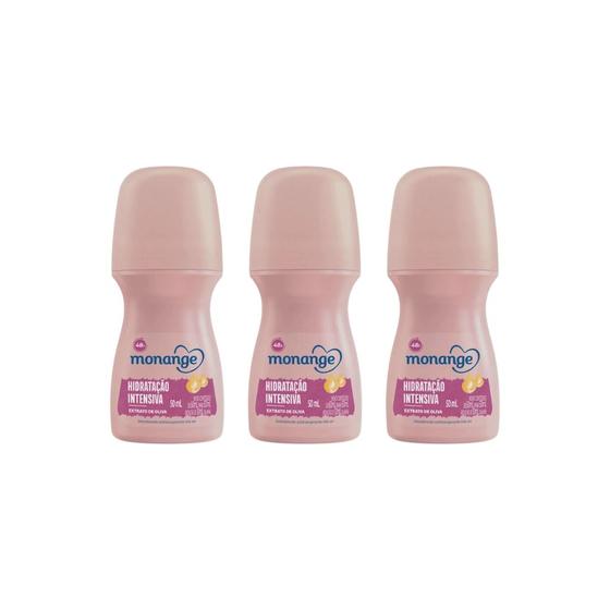 Imagem de Desodorante Roll-on Monange 50ml Hidrat Intensiva-Kit C/3un