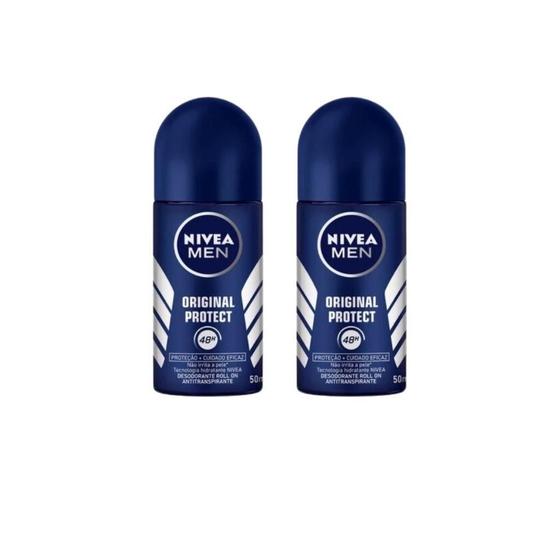 Imagem de Desodorante Roll-On Nivea 50Ml Masc Protect-Kit 2Un