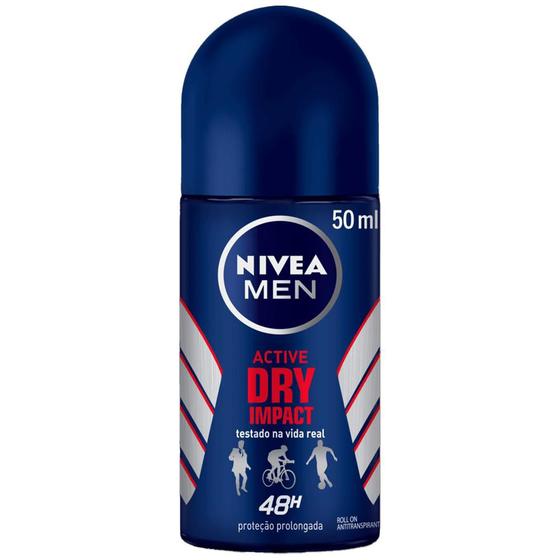 Imagem de Desodorante Roll-On Nívea Dry Impact Plus For Men 50ml