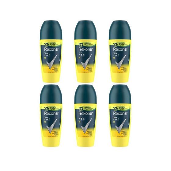 Imagem de Desodorante Roll-On Rexona 50Ml Masculino V8 - Kit C/6Un