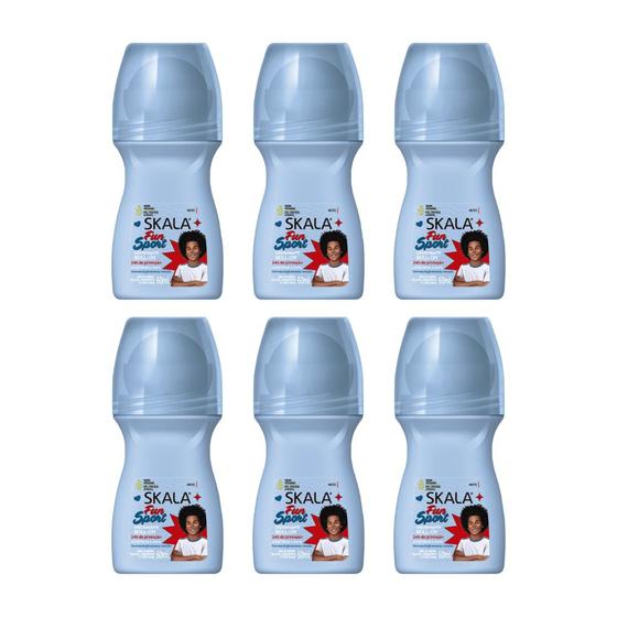 Imagem de Desodorante Roll-on Skala 60ml Kids Fun Sport - Kit C/ 6un