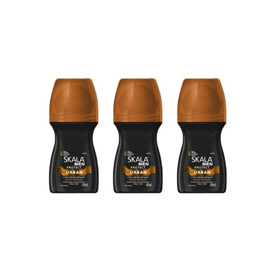 Imagem de Desodorante Roll-on Skala 60ml Masculino Urban - Kit C/ 3un