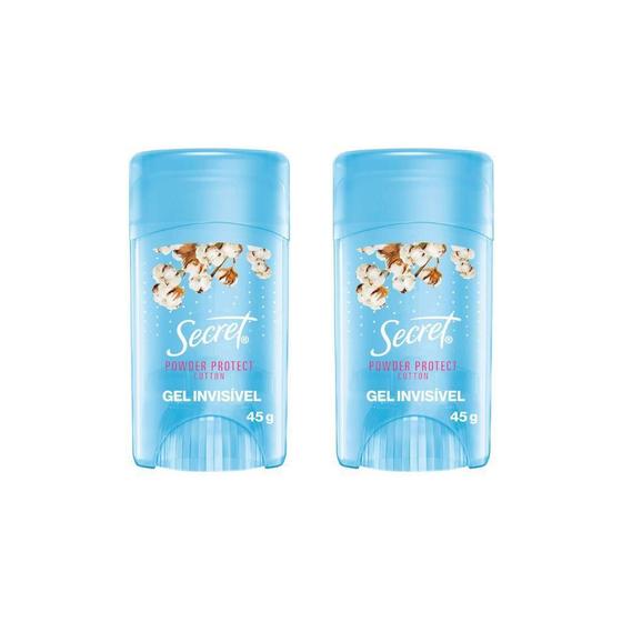 Imagem de Desodorante Secret Clear Gel Cotton 45G - Kit Com 2Un