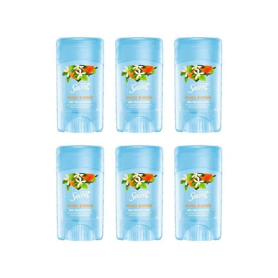 Imagem de Desodorante Secret Stick Gel Orange Blossom 45G - Kit 6Un
