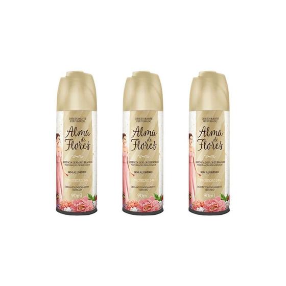 Imagem de Desodorante Spray Alma De Flores 90Ml Ess Flores Brancas-3Un