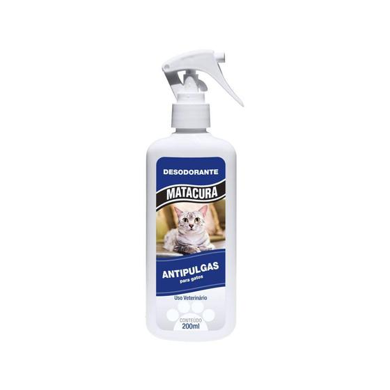 Imagem de Desodorante Spray Antipulgas Para Gatos 200ml - Matacura