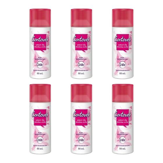 Imagem de Desodorante Spray Contoure 80ml Amor da Minha Vida - 6un