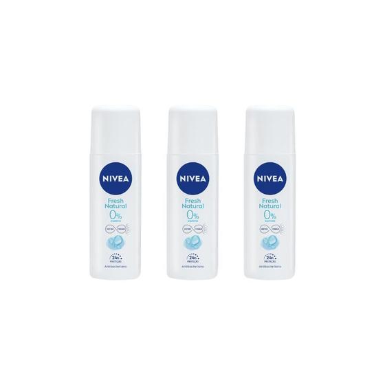 Imagem de Desodorante Spray Nivea Feminino Fresh 90Ml-Kit C/3Un