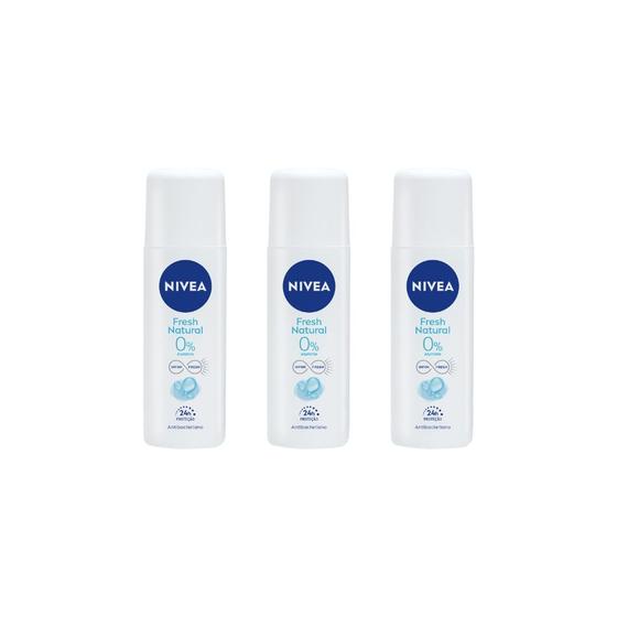 Imagem de Desodorante Spray Nivea Feminino Fresh 90ml-Kit C/3un