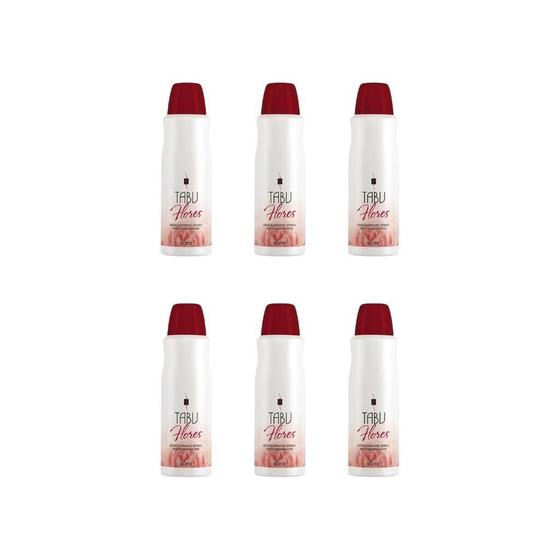 Imagem de Desodorante Spray Tabu Flores 90Ml - Kit Com 6Un