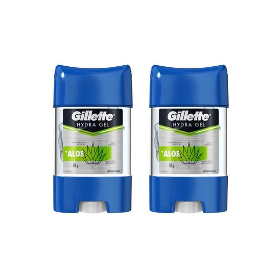 Imagem de Desodorante Stick Gillette Clear Gel Aloe 82g - Kit C/2un