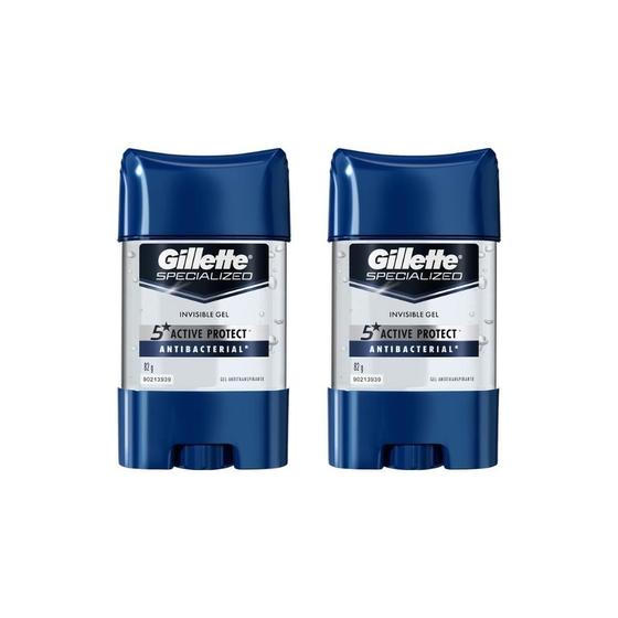 Imagem de Desodorante Stick Gillette Clear Gel Antibac 82G-Kit C/2Un