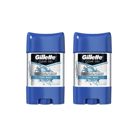Imagem de Desodorante Stick Gillette Clear Gel Cool Wave 82G-Kit C/2Un
