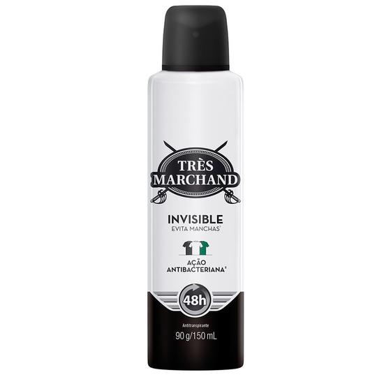 Desodorante Très Marchand Invisible Aerosol Antitranspirante 150ml Menor preço em Desodorante Très Marchand Invisible Aerosol Antitranspirante 150ml
