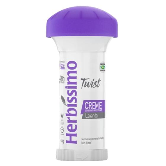 Imagem de Desodorante Twist Creme Lavanda Herbíssimo 45G - Dana