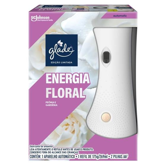 Imagem de Desodorizador Glade Automatic Spray Aparelho + Refil Energia Floral 269ml