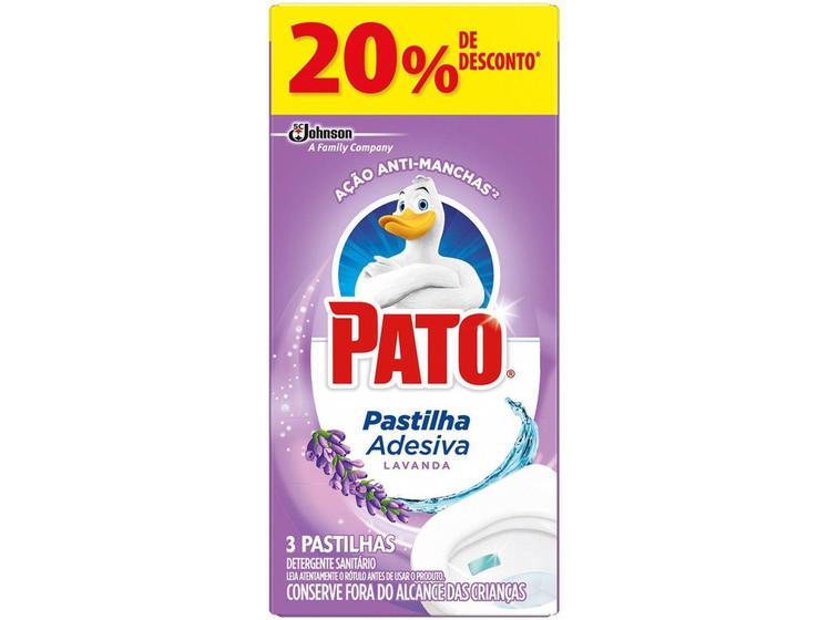 Imagem de Desodorizador Sanitário Pastilha Adesiva Pato - Lavanda 40g