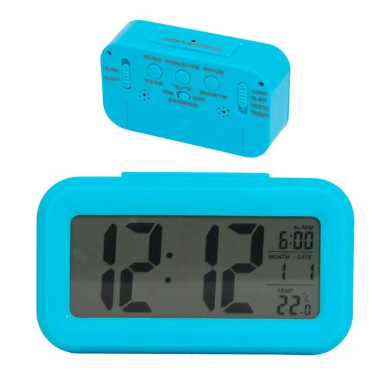 Imagem de Despertador Digital Inteligente Com Data Temperatura 14cm
