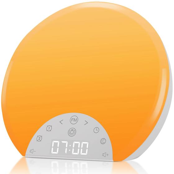 Imagem de Despertador Sunrise ANTDALIS - Wake Up Light com Rádio FM e Alarme Duplo