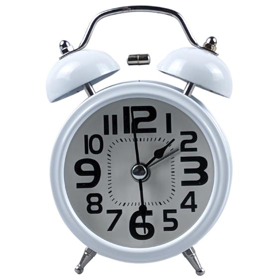Despertador Vintage Retro Antigo Alarme De Sino A Corda Cabeceira Mesa Linksky Assistente Virtual Magazine Luiza