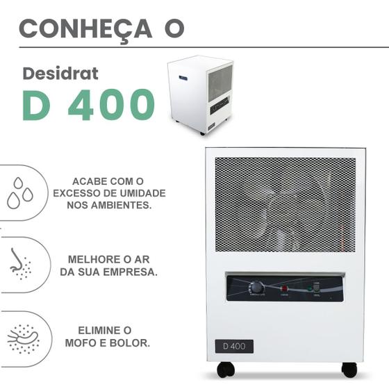 Desumidificador de ar Desidrat D400-Branco - 220v Menor preço em Desumidificador de ar Desidrat D400-Branco - 220v
