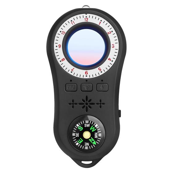 Imagem de Detector de câmera localizador de câmera alarme de som seguro de emergência pessoal com mini lanterna led localizador de câmera de bolso