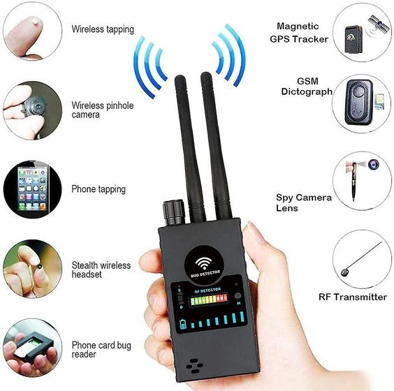 Imagem de Detector de Câmera Oculta e Rastreadores GPS/GSM G528B - Anti-Espião RF Sem Fio