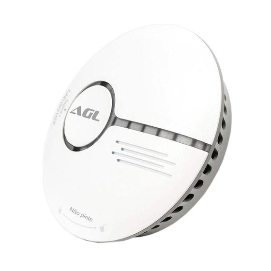 Imagem de Detector de Fumaça Smart AGL, WiFi, com LED Indicativo, Branco - 1106064