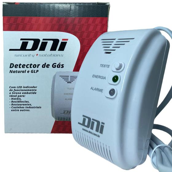 Imagem de Detector de gás de Cozinha Vazamento Portatil Natural e LGP Bivolt Residencial Empresa Restaurante