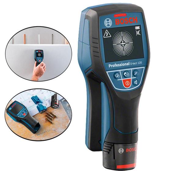 Detector de Materiais e PVC com Água DTECT 120 BOSCH Scanner de