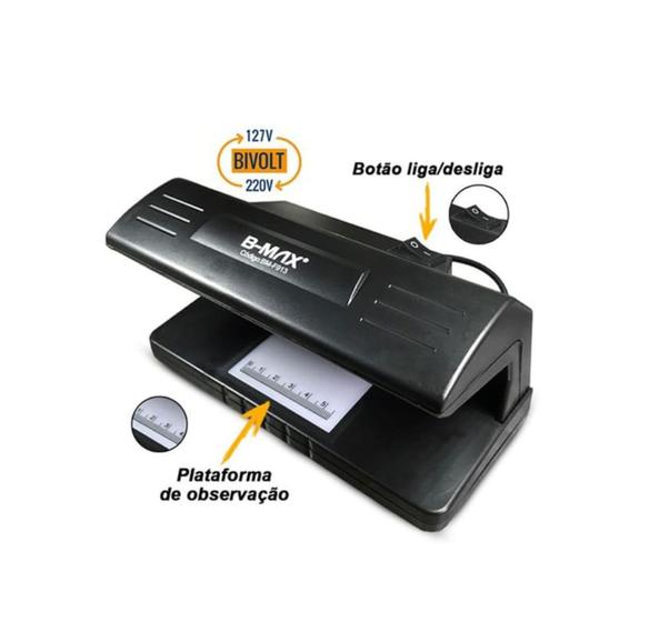 Imagem de Detector Maquina De Notas Falsas E Documentos Luz Negra