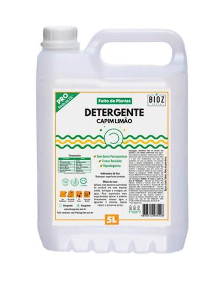 Imagem de Detergente De Capim Limão Biodegradável Bioz Green 5L