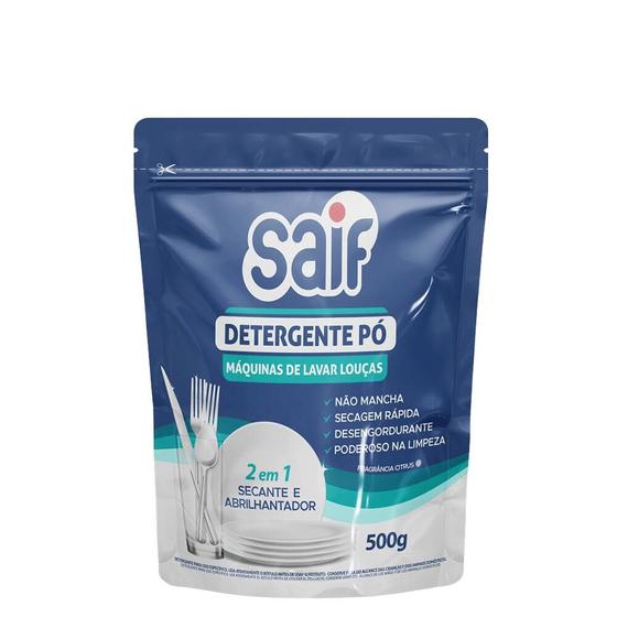 Detergente em Pó 500G Lava Louça Saif Menor preço em Detergente em Pó 500G Lava Louça Saif
