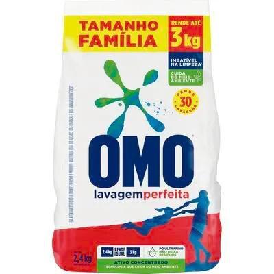 Imagem de Detergente em Pó Omo Lavagem perfeita Pacote com 2,4kg