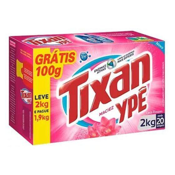 Detergente em pó tixan maciez leve 2kg pague 1,9kg Menor preço em Detergente em pó tixan maciez leve 2kg pague 1,9kg