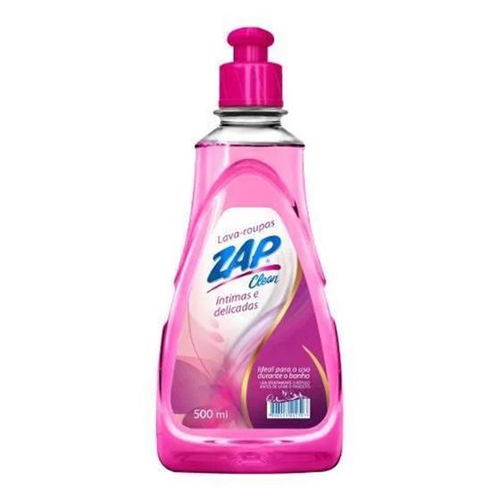 Detergente Lava Roupas Líquido Íntimas e Delicadas Zap Clean 500ml