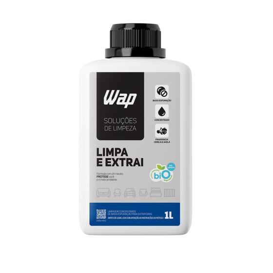 Imagem de Detergente Limpador para Extratoras WAP LIMPA E EXTRAI 1L com Fragrância e sem Espuma, Branco e Azul