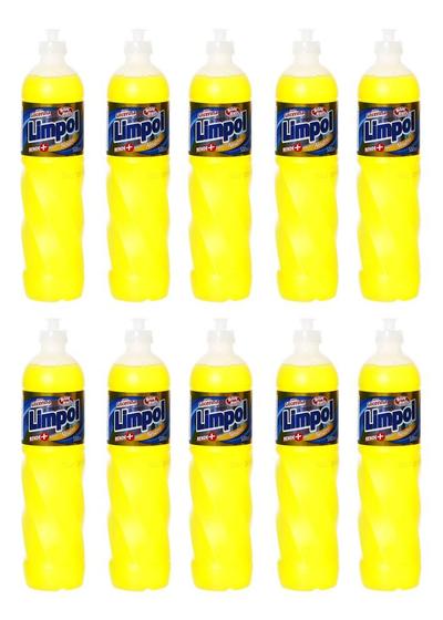 Imagem de Detergente Limpol Neutro Com Glicerina 500ml Kit 10