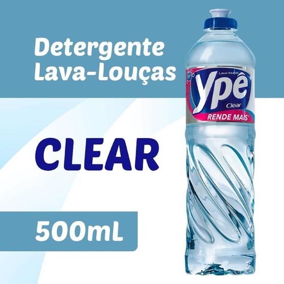 Imagem de Detergente Líquido YPÊ Clear de 500ml