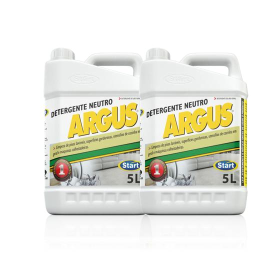 Imagem de Detergente Neutro Concentrado 5 L Kit com 02 Unidades Argus Start