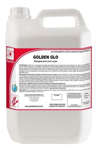 Imagem de Detergente Neutro Concentrado Golden Glo 5 Litros Spartan