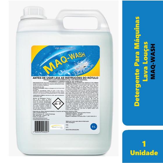 Imagem de Detergente P/ Maquina Lava Louça 5l Maq Wash Silver Chemical