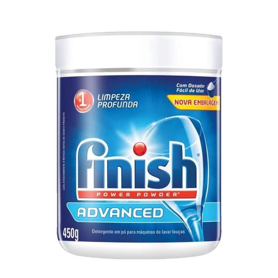 Imagem de Detergente para Lava Louça Finish Power Power Advanced 450g Lava Louça FINISH Power Power Advanced 450g