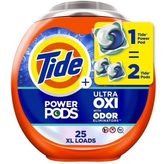 Imagem de Detergente para roupa Tide Ultra OXI Power PODS 25 pacotes